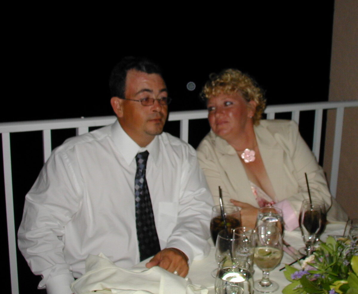 AJ Graves and wife